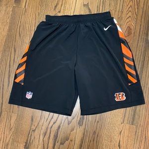 Nike Athletic Shorts, NFL Cincinnati Bengals, Size XL